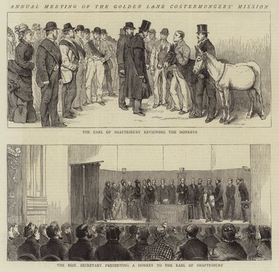 Réunion annuelle de la mission des costermongers de Golden Lane - Alfred Chantrey Corbould